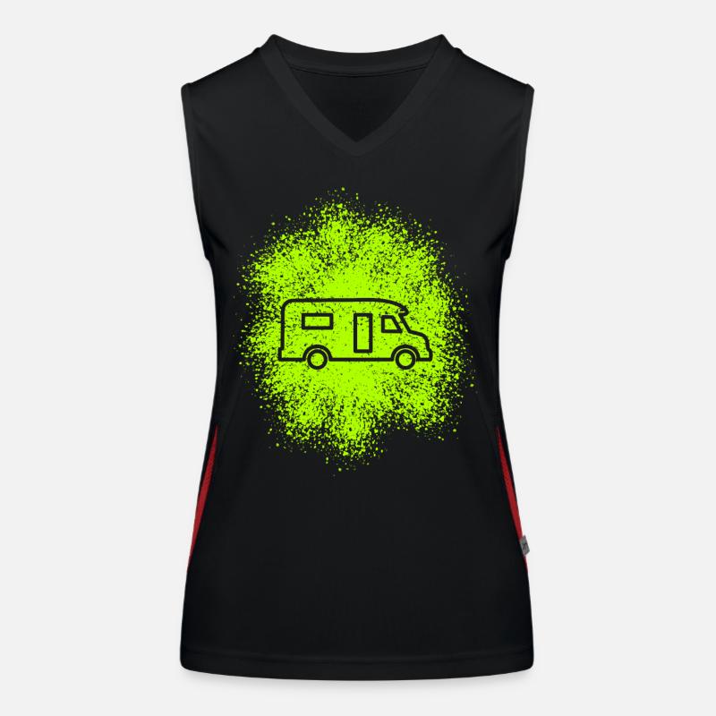 Teilintegrierten Wohnmobil teilintegriertes Wohnmo Funktionelles Kontrast-Tank Top für Frauen