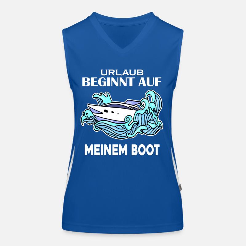 Boot Funktionelles Kontrast-Tank Top für Frauen