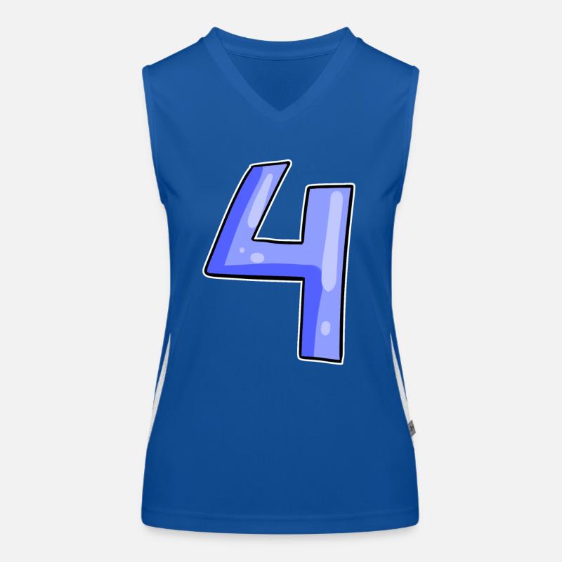 4 - Vier Funktionelles Kontrast-Tank Top für Frauen