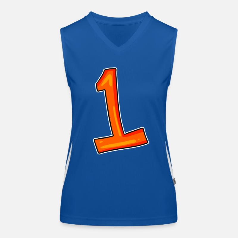 Numéro 1 Débardeur respirant contrasté Femme