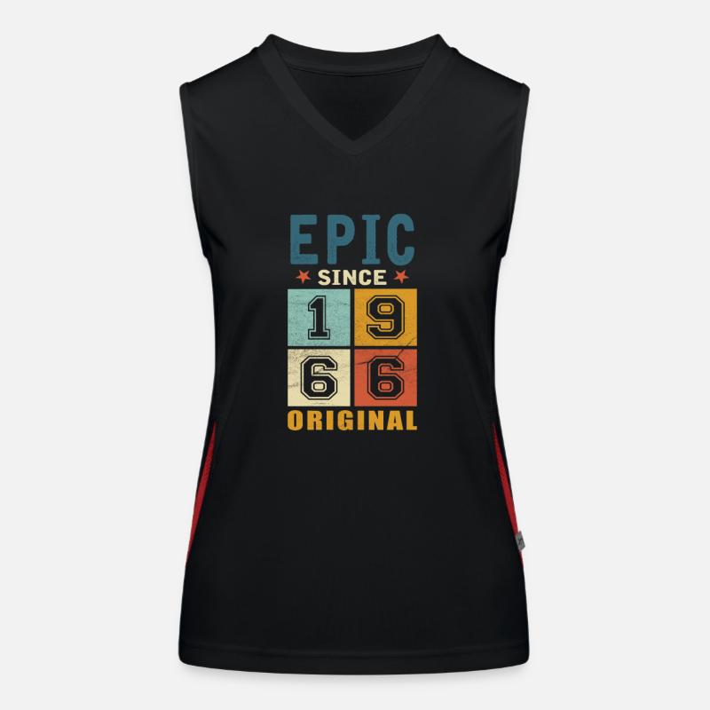 1966 Geburtstag Epic since Funktionelles Kontrast-Tank Top für Frauen
