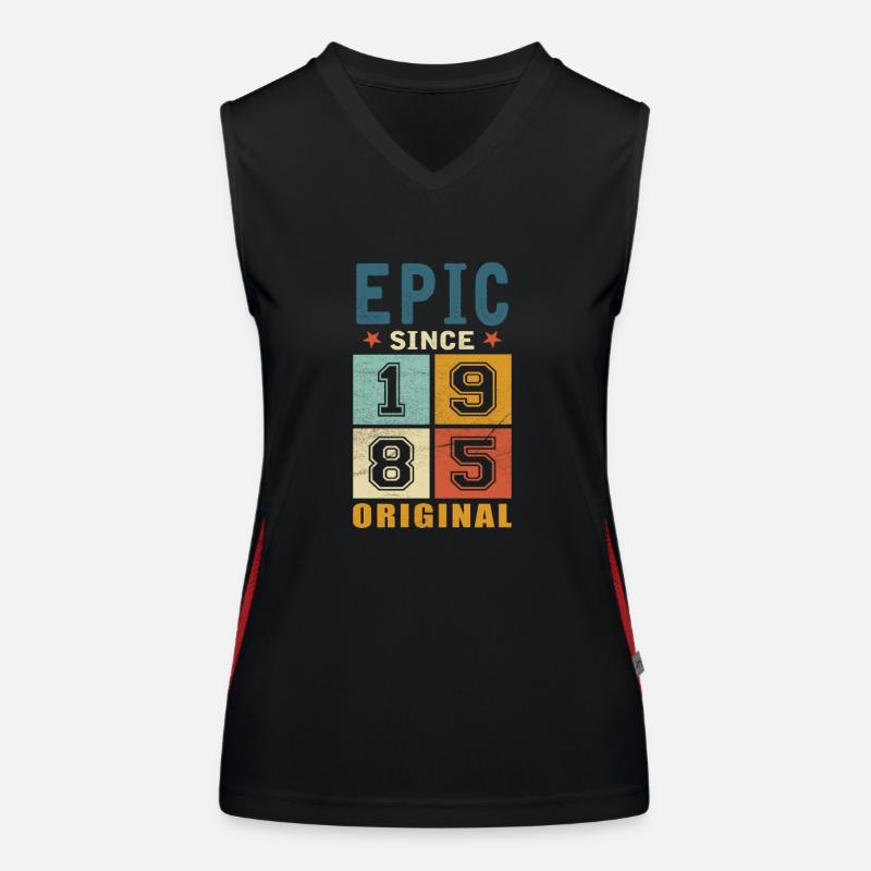 1985 Geburtstag Epic since Funktionelles Kontrast-Tank Top für Frauen