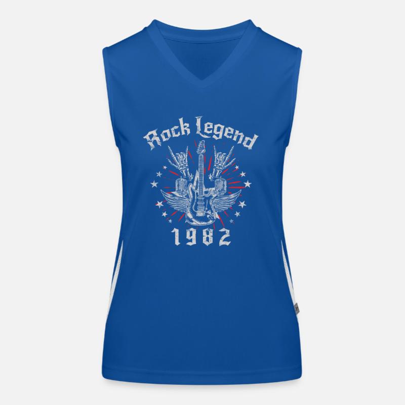 1982 Geburtstag Rock Legends Gitarre Funktionelles Kontrast-Tank Top für Frauen