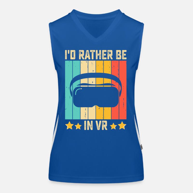 VR Virtual Reality Glasses Virtual Reality Women's Functional Contrast Tank Top