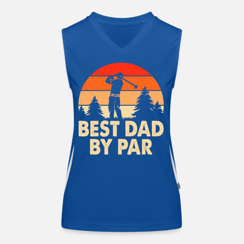 Best Dad By Par Funktionelles Kontrast-Tank Top für Frauen