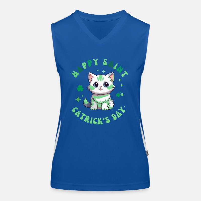 Joyeuse Saint-Patrick Drôle de Saint-Patrick Débardeur respirant contrasté Femme