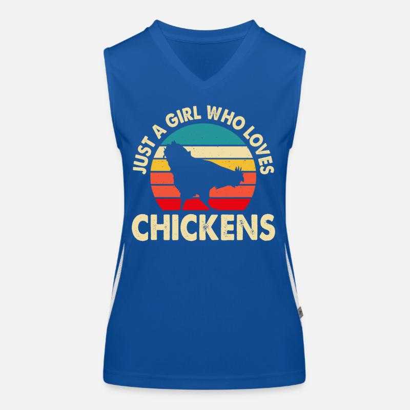 Chickens Women's Functional Contrast Tank Top