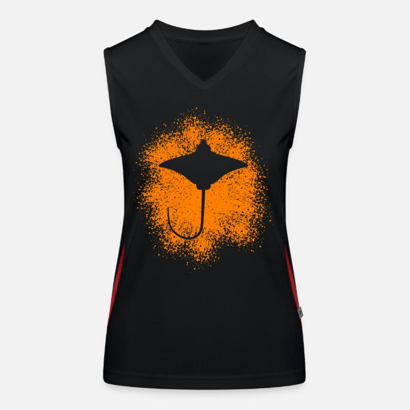 Rochen – Eleganter Schwimmer der Meere Funktionelles Kontrast-Tank Top für Frauen