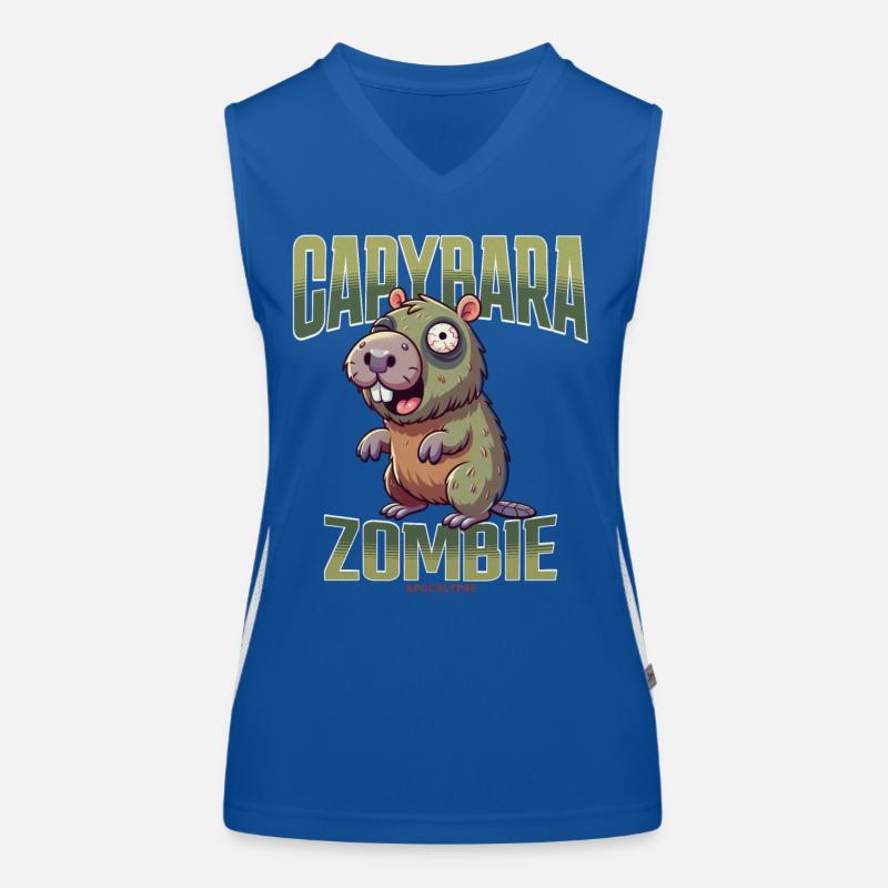 Capybara Zombie Débardeur respirant contrasté Femme