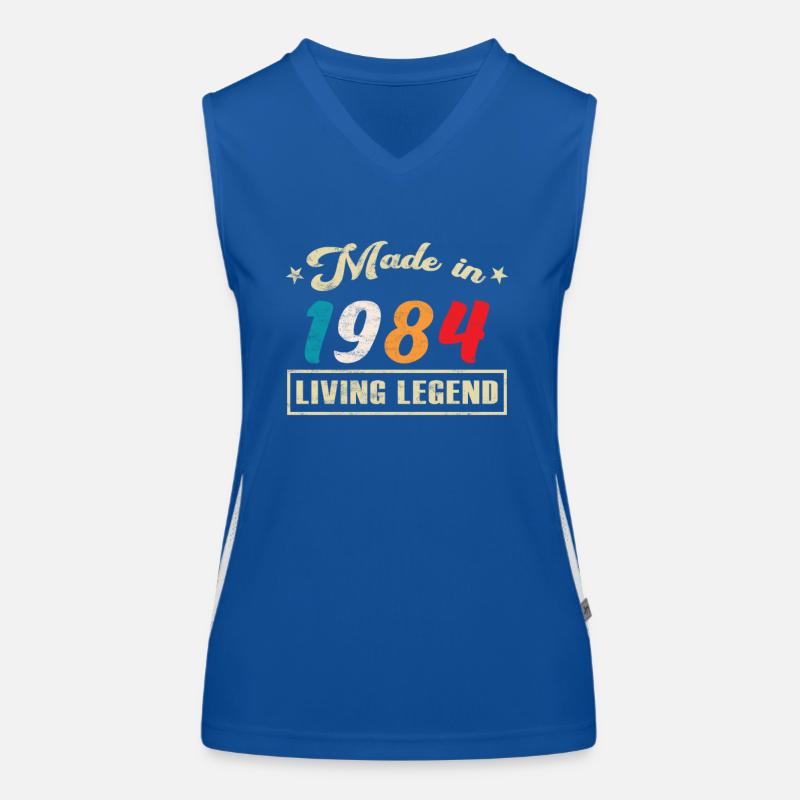 1984 Geburtstag Made in Limited Edition Funktionelles Kontrast-Tank Top für Frauen
