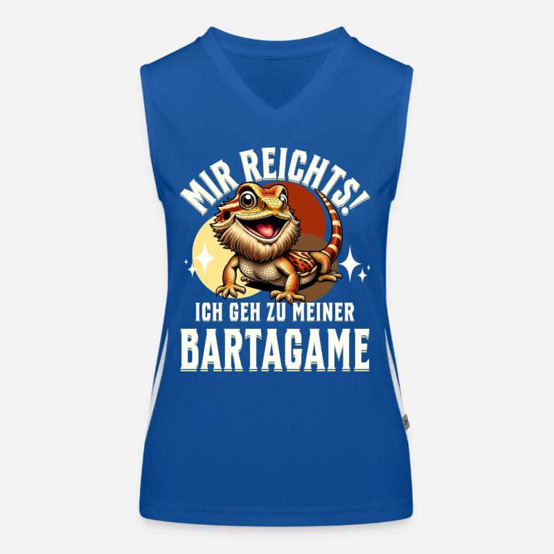 Bartagame Bartagamen Bearded Dragon Funktionelles Kontrast-Tank Top für Frauen