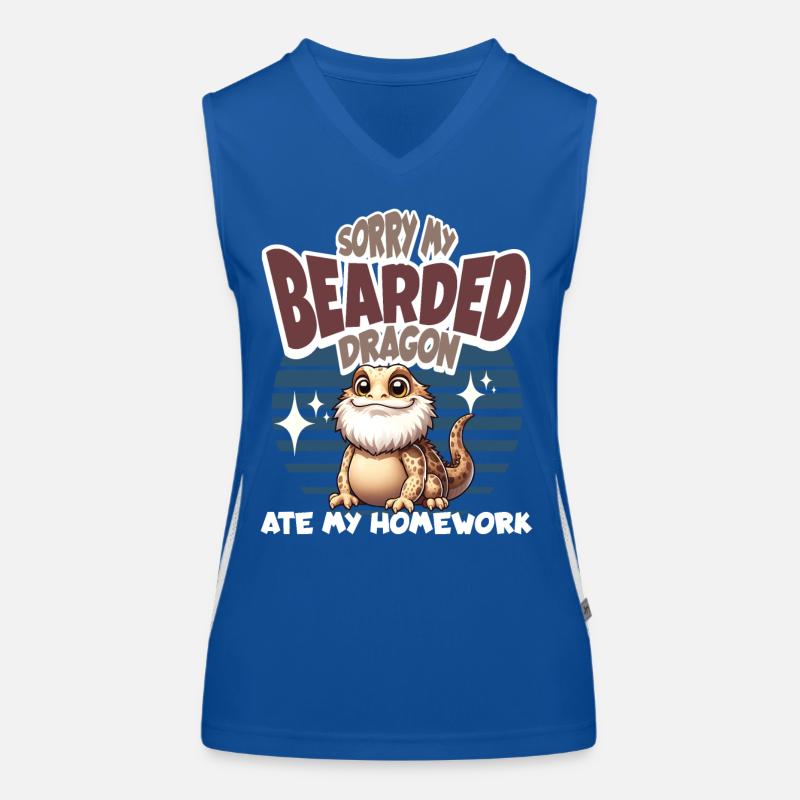 Bartagame Bartagamen Bearded Dragon Funktionelles Kontrast-Tank Top für Frauen