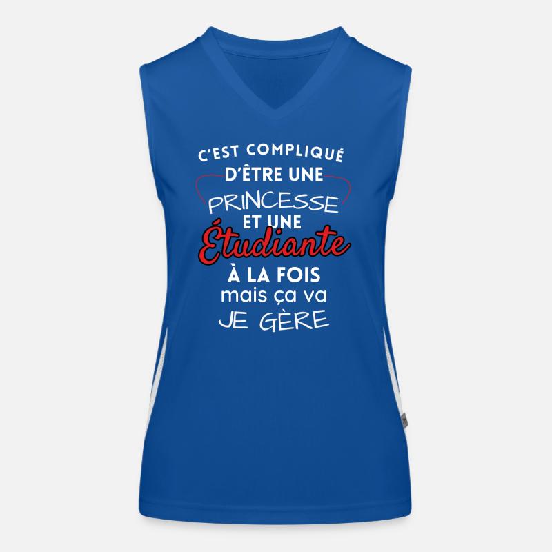 Prinzessin und Studentin, ich schaffe es! Funktionelles Kontrast-Tank Top für Frauen