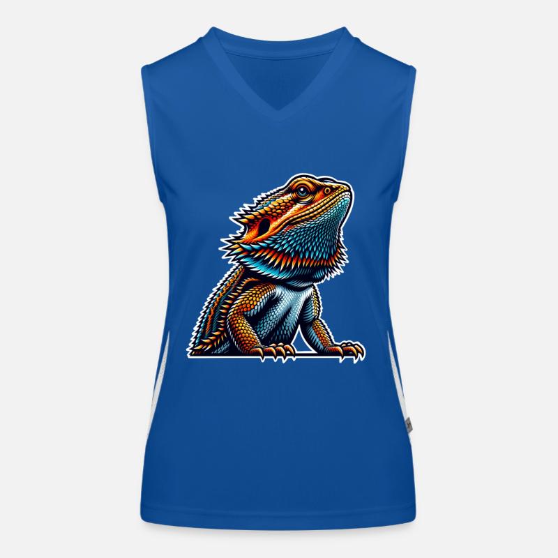Bartagame Bartagamen Bearded Dragon Funktionelles Kontrast-Tank Top für Frauen