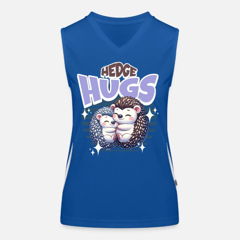 Igel Hedge Hugs Funktionelles Kontrast-Tank Top für Frauen