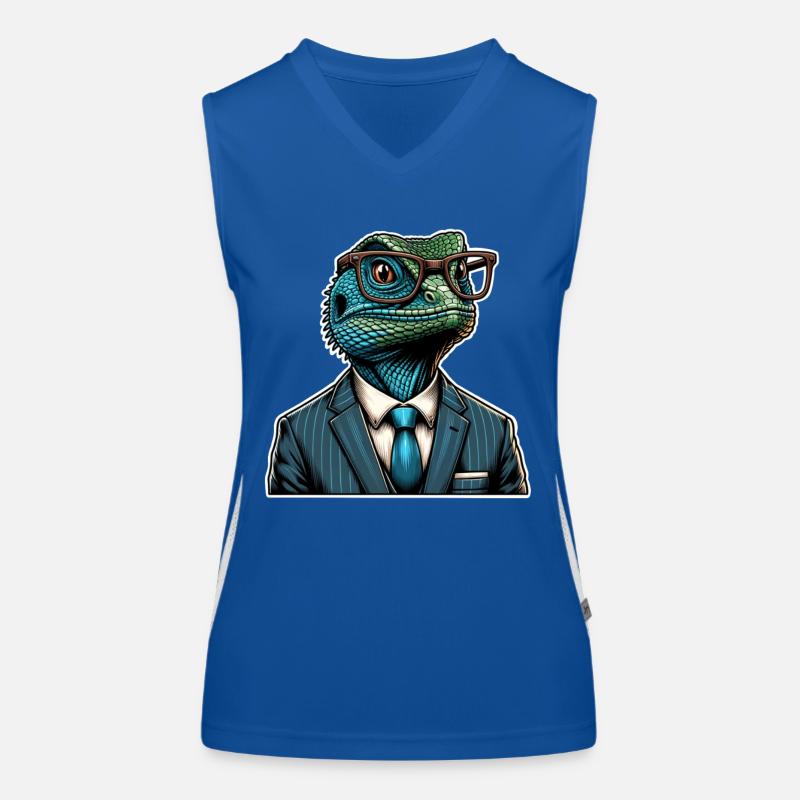 Echsperte Eidechse Funktionelles Kontrast-Tank Top für Frauen