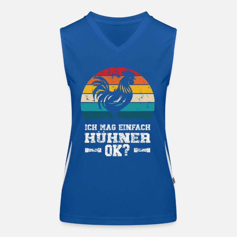 I like chickens Women's Functional Contrast Tank Top