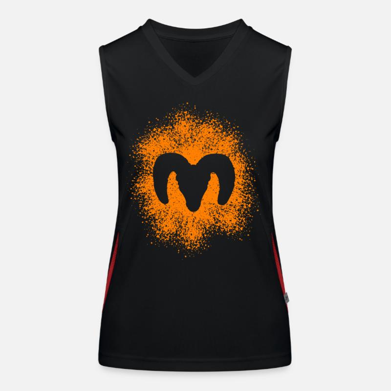 Dickhornschaf Funktionelles Kontrast-Tank Top für Frauen