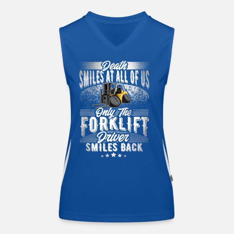 Staplerfahrer Funktionelles Kontrast-Tank Top für Frauen