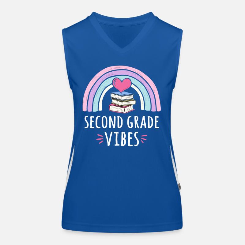 Second Grade Vibes Women's Functional Contrast Tank Top