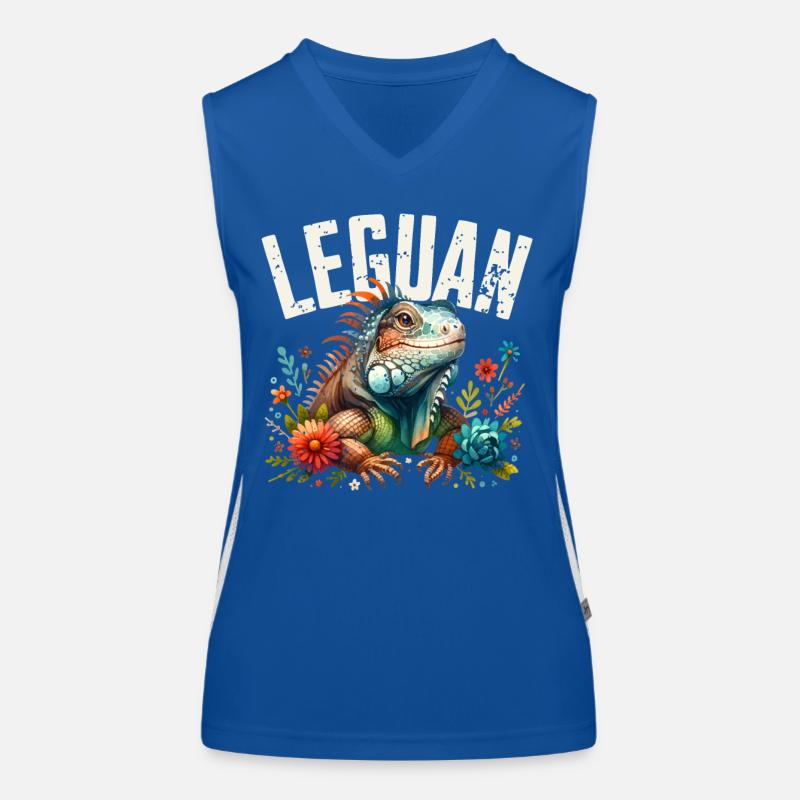 Leguan Funktionelles Kontrast-Tank Top für Frauen