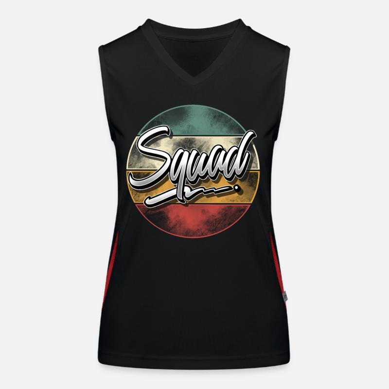 Squad Funktionelles Kontrast-Tank Top für Frauen