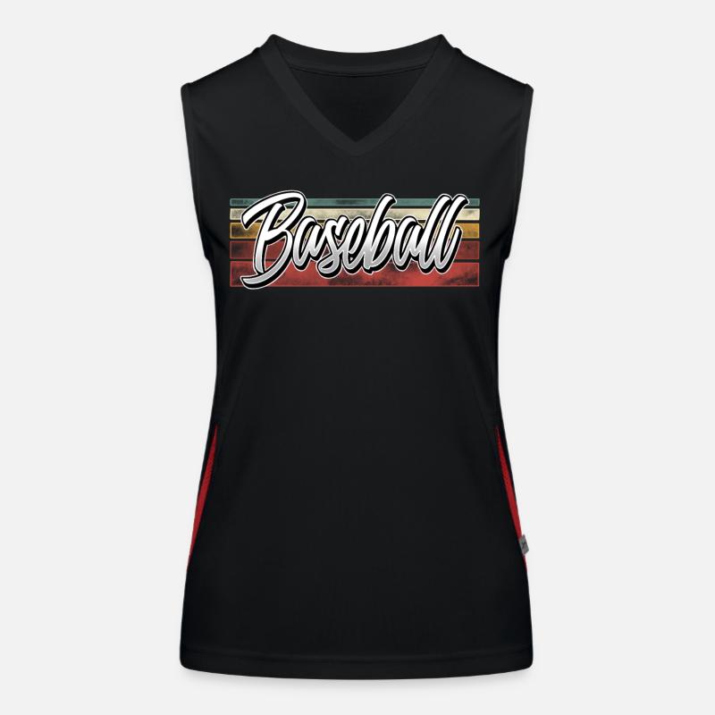 Baseball Funktionelles Kontrast-Tank Top für Frauen