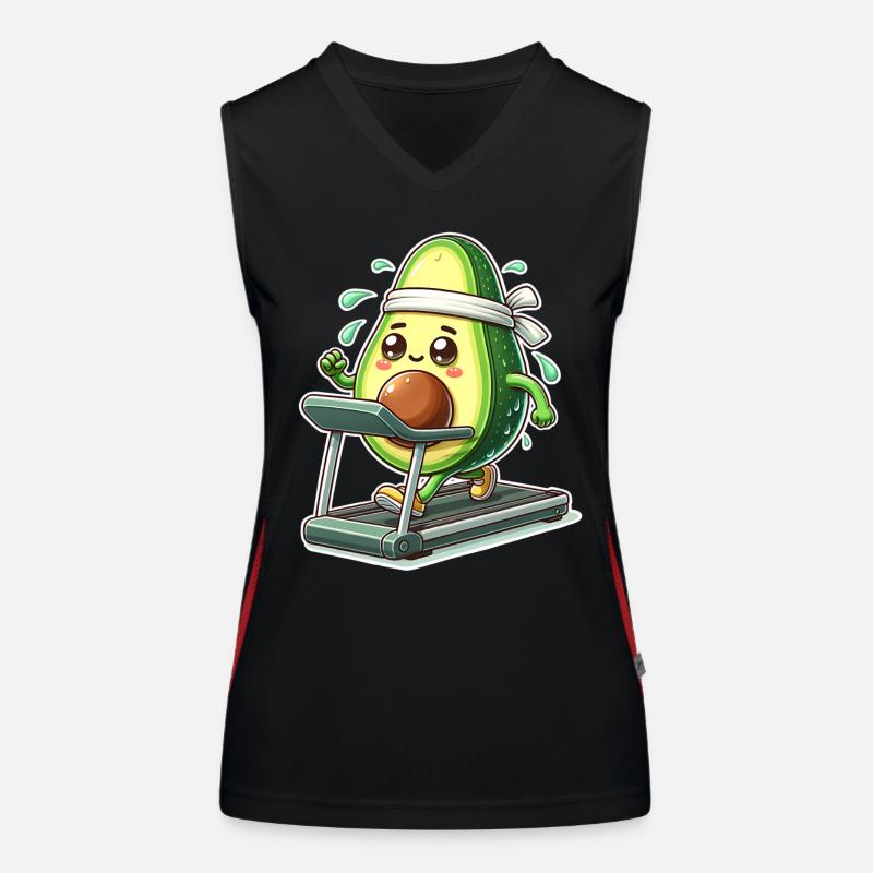 Tapis roulant Avocado Débardeur respirant contrasté Femme