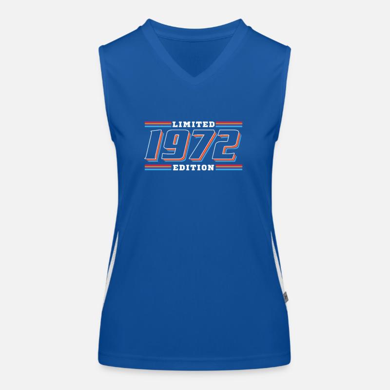 1972 Anniversaire Édition Limitée 80s Débardeur respirant contrasté Femme