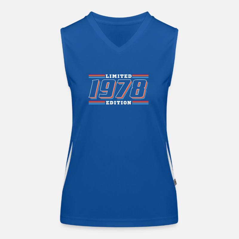 1978 Birthday Limited Edition 80s Women's Functional Contrast Tank Top