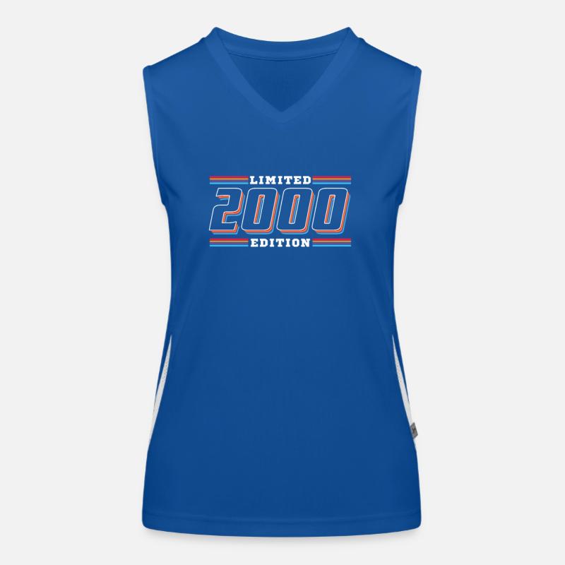 2000 Birthday Limited Edition 80s Women's Functional Contrast Tank Top