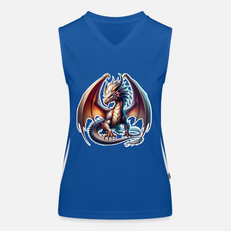 Drache Funktionelles Kontrast-Tank Top für Frauen