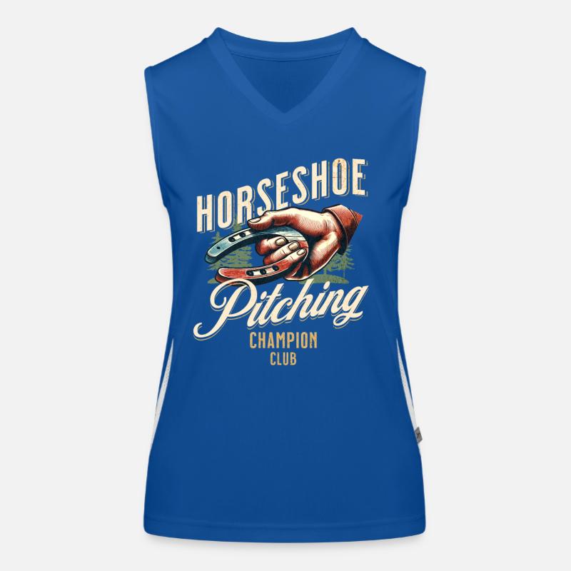 Lancer de fer à cheval Lancer de fer à cheval Débardeur respirant contrasté Femme