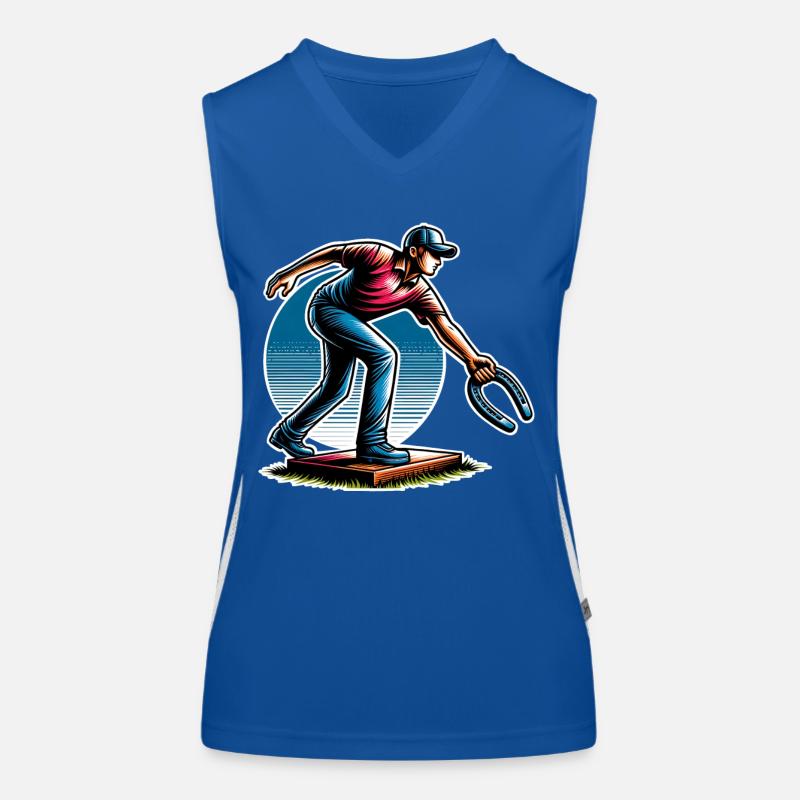 Lancer de fer à cheval Lancer de fer à cheval Débardeur respirant contrasté Femme