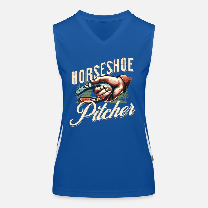 Lancer de fer à cheval Lancer de fer à cheval Débardeur respirant contrasté Femme