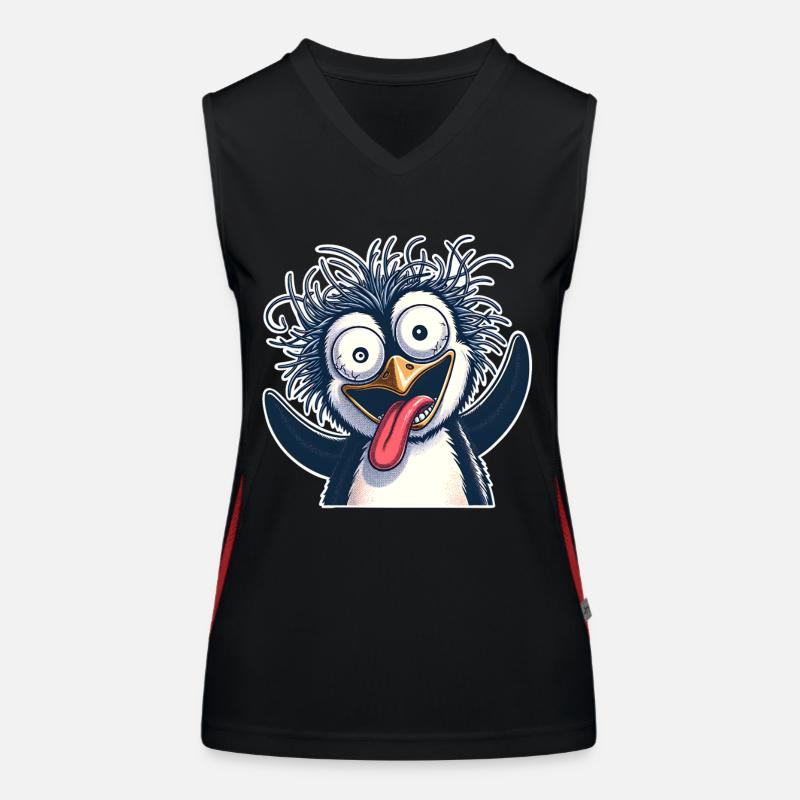 Penguin Crazy Women's Functional Contrast Tank Top