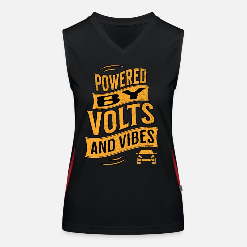 E-Auto Elektroauto Funktionelles Kontrast-Tank Top für Frauen