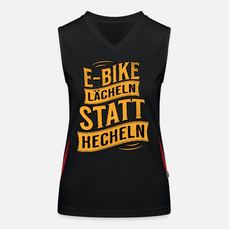 E-Bike E-Biker Funktionelles Kontrast-Tank Top für Frauen