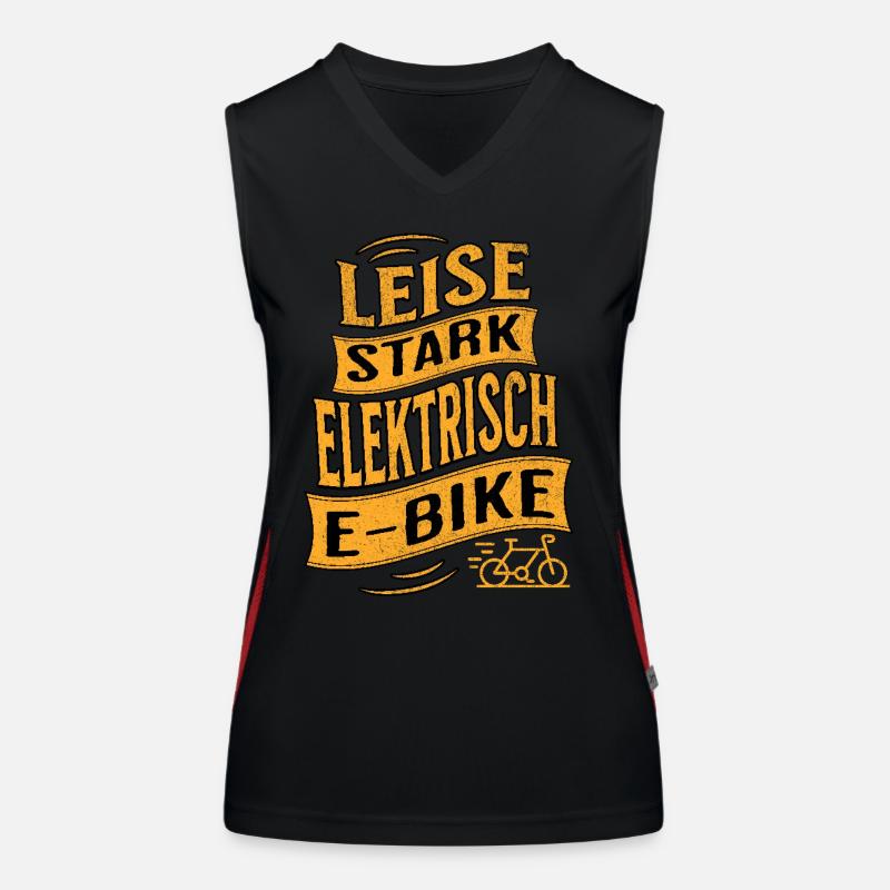E-Bike E-Biker Funktionelles Kontrast-Tank Top für Frauen