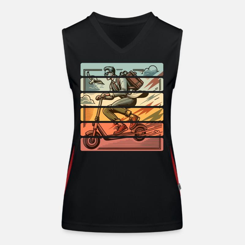E-Scooter E-Scooter Kick Scooter Women's Functional Contrast Tank Top