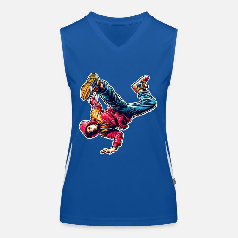 Breakdance Débardeur respirant contrasté Femme