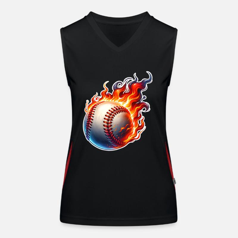 Baseball Funktionelles Kontrast-Tank Top für Frauen