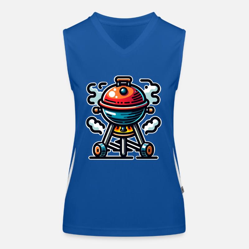 Grill Funktionelles Kontrast-Tank Top für Frauen