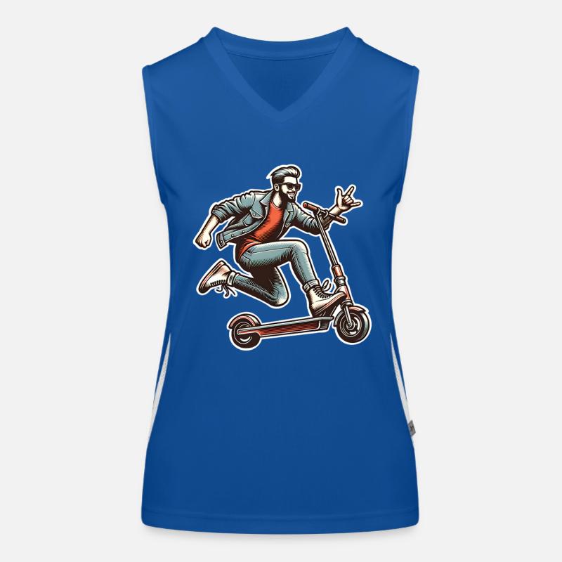 Trottinettes E-Scooters E-Scooters Débardeur respirant contrasté Femme