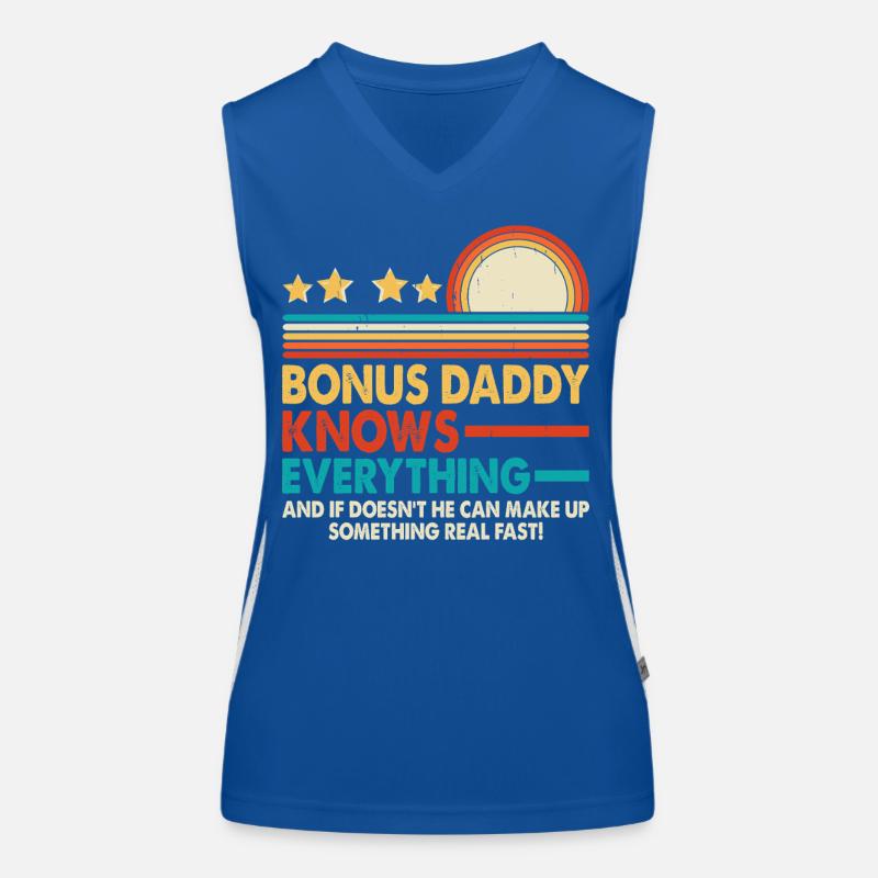 Bonus Papa Funktionelles Kontrast-Tank Top für Frauen