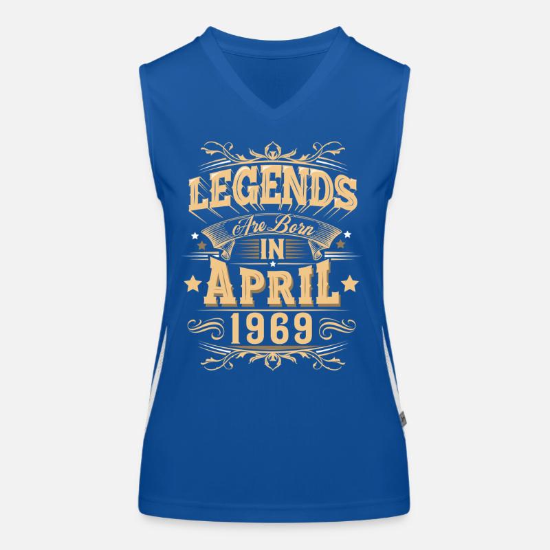 April 1969 Geburtstag Legende Funktionelles Kontrast-Tank Top für Frauen