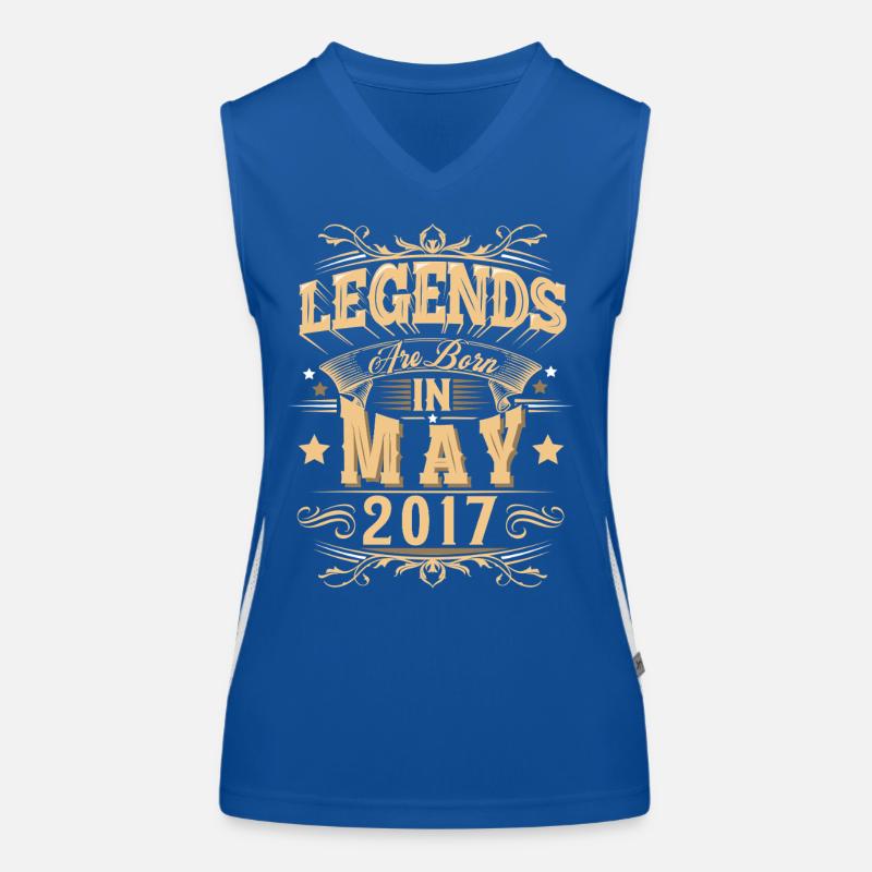 May 2017 Birthday Legend Women's Functional Contrast Tank Top