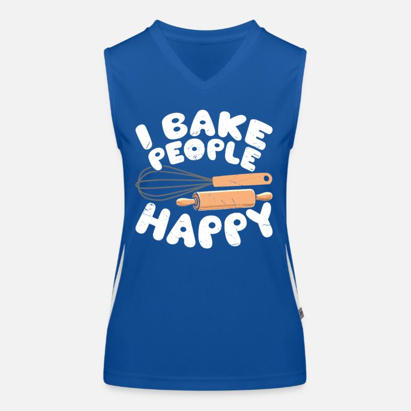 Baking Baker Bakery Women's Functional Contrast Tank Top