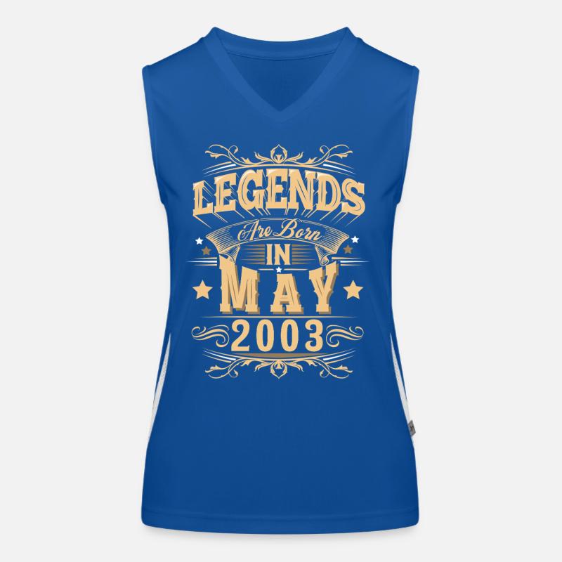 May 2003 Birthday Legend Women's Functional Contrast Tank Top