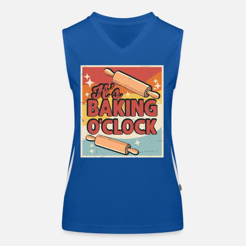 Baking Baker Bakery Women's Functional Contrast Tank Top